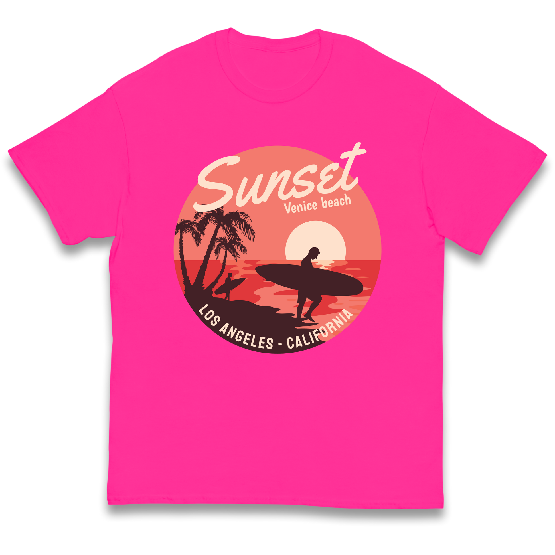 Sunset Venice Beach kids t shirt