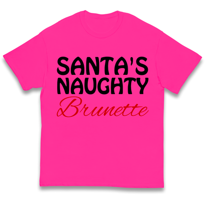 Naughty Brunette Kids T Shirt