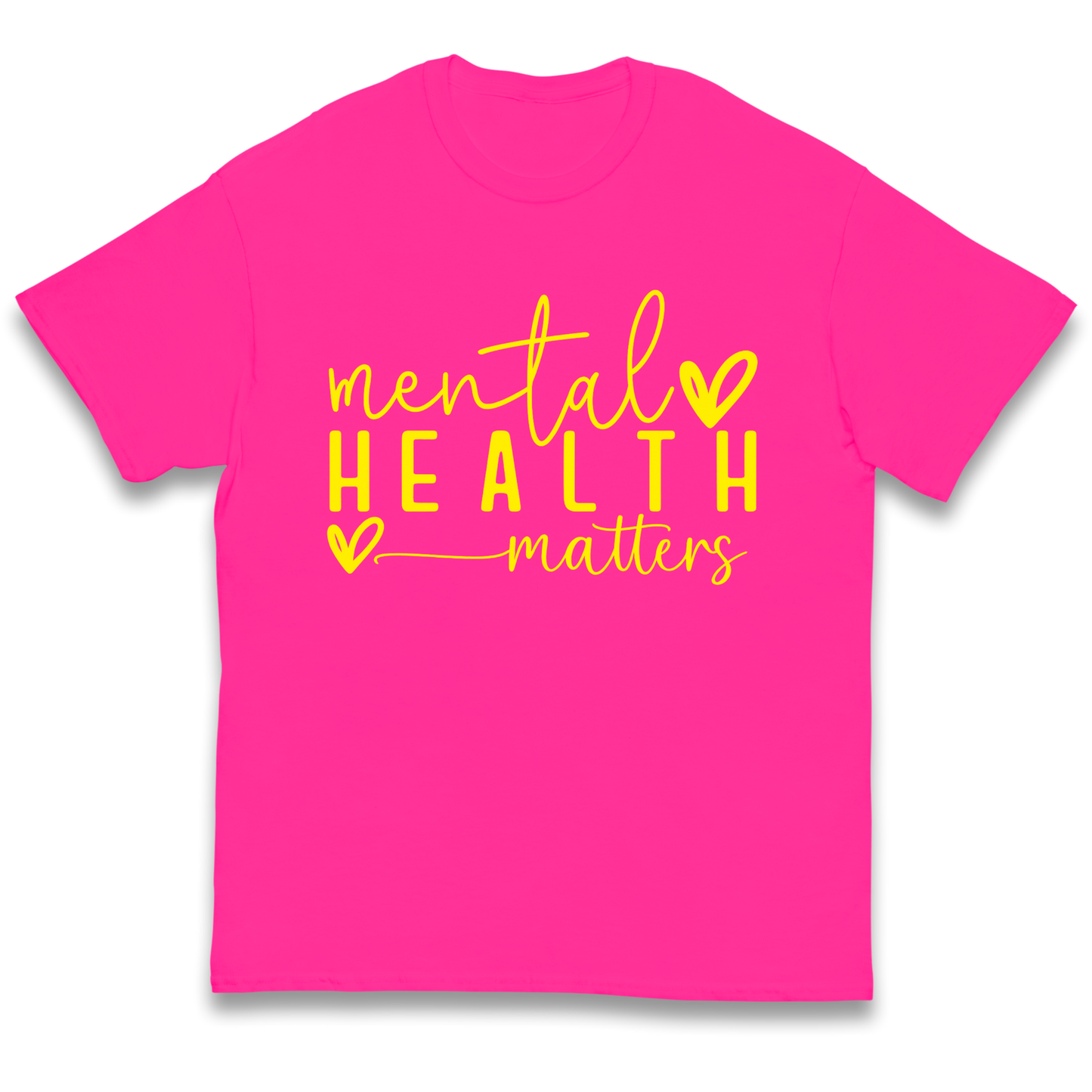 Yellow Mental Health kids t shirt