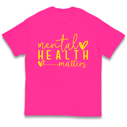 Yellow Mental Health kids t shirt