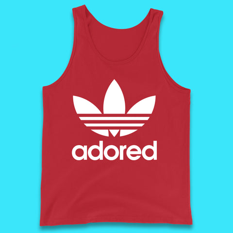 The Roses Adored Inspired Brand Style Old Logo Spoof Wanna Be Adored Lovers Gift Tank Top