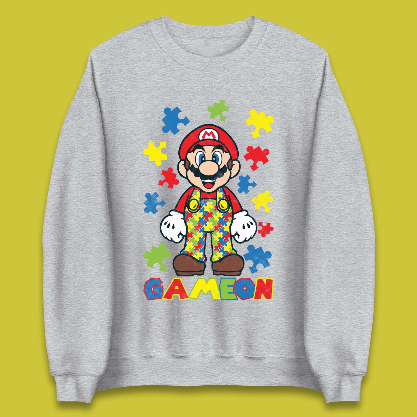 Autism Super Mario Unisex Sweatshirt