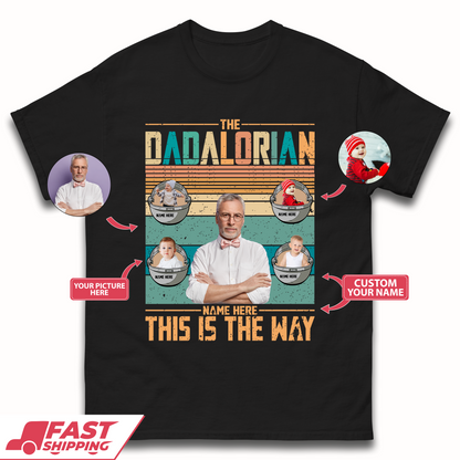 Personalised The Dadalorian Mens T-Shirt
