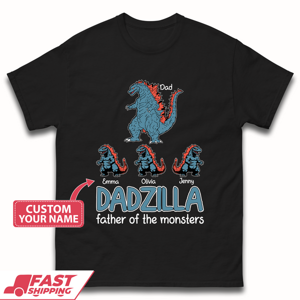 Personalised Dadzilla Mens T-Shirt