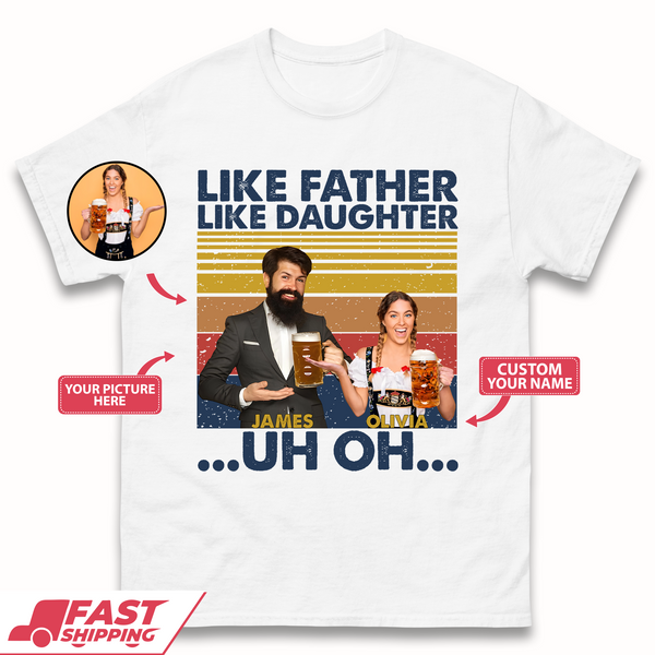 Personalised Like Father Like Daughter Mens T-Shirt