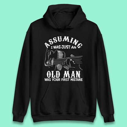 Guitarist Old Man Unisex Hoodie