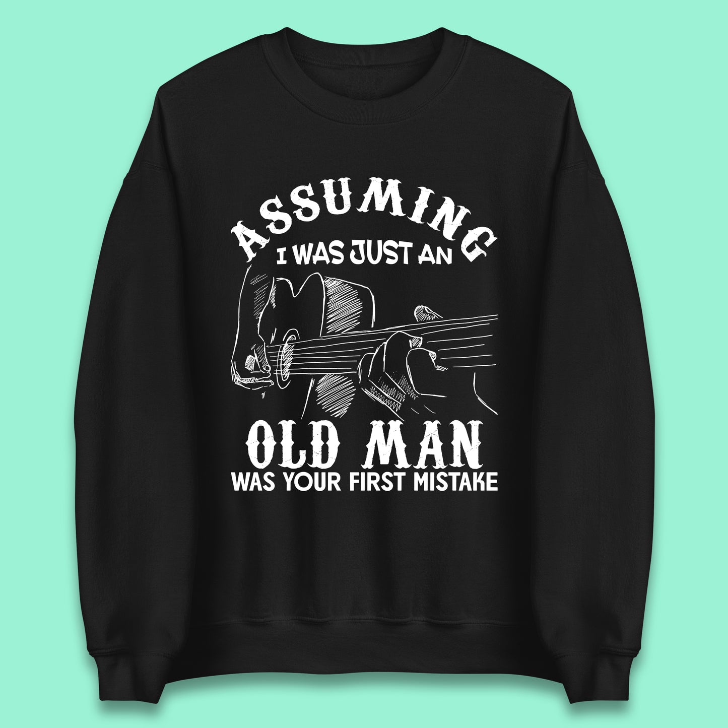 Guitarist Old Man Unisex Sweatshirt