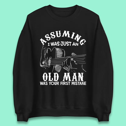 Guitarist Old Man Unisex Sweatshirt