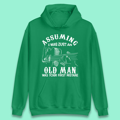Guitarist Old Man Unisex Hoodie