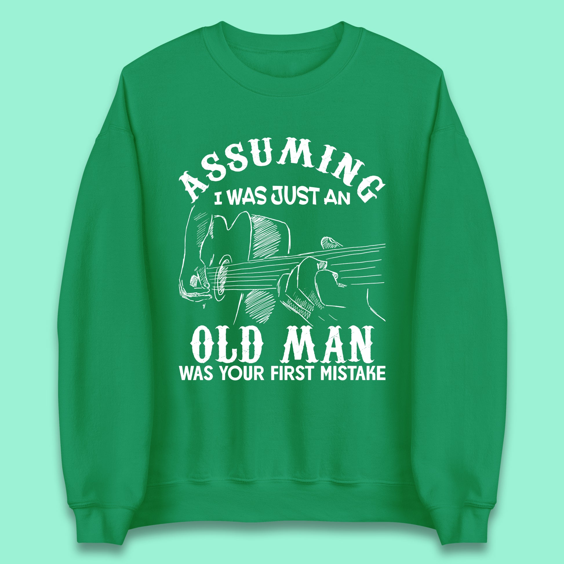Guitarist Old Man Unisex Sweatshirt