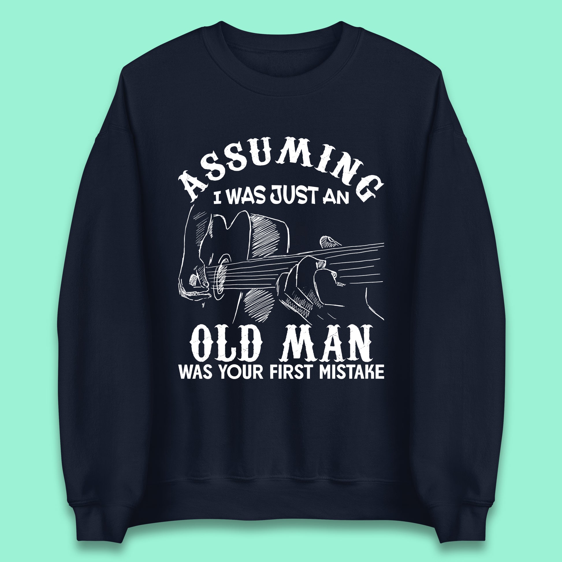 Guitarist Old Man Unisex Sweatshirt