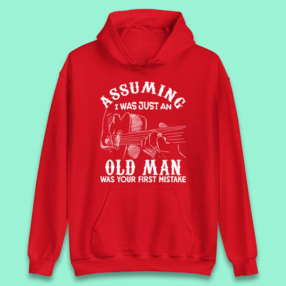 Guitarist Old Man Unisex Hoodie