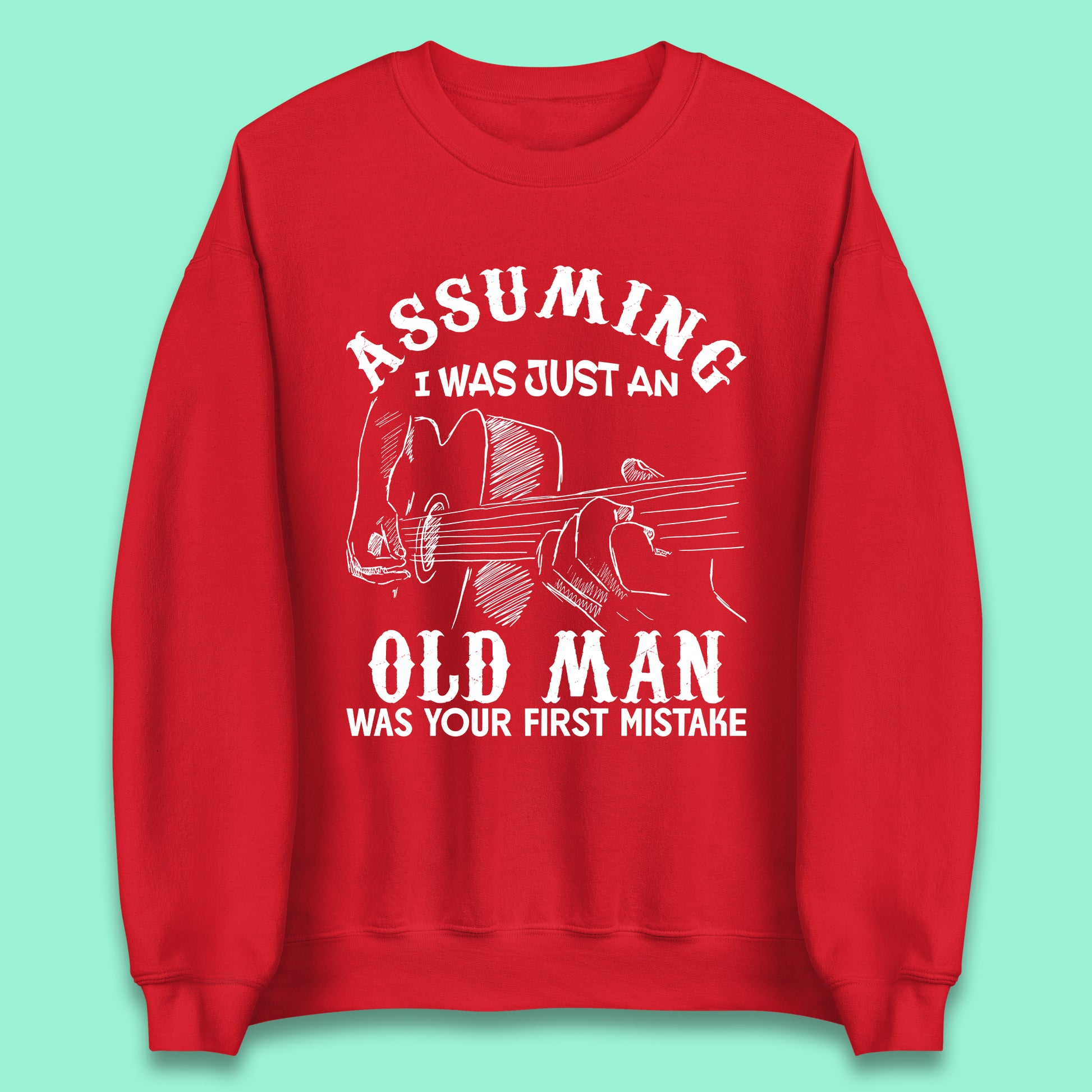 Guitarist Old Man Unisex Sweatshirt