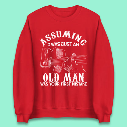 Guitarist Old Man Unisex Sweatshirt