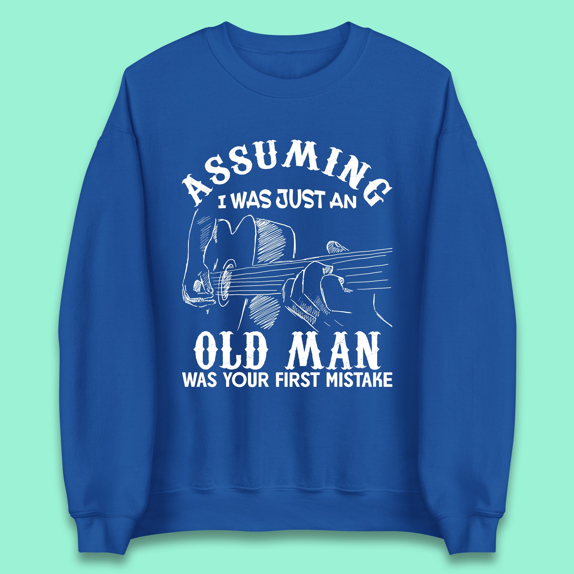 Guitarist Old Man Unisex Sweatshirt