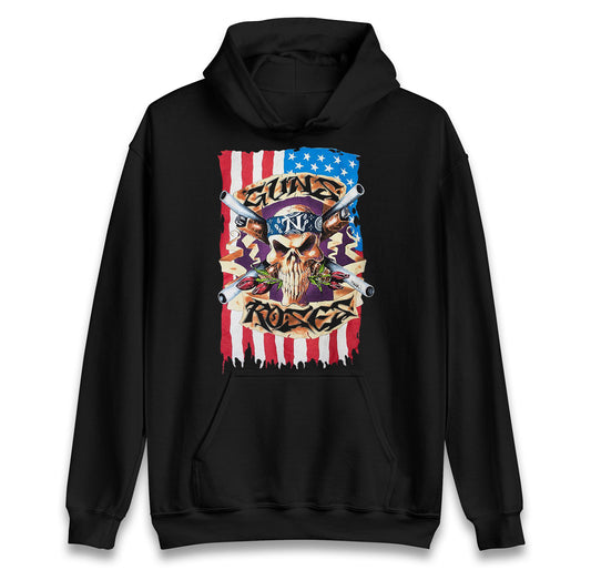 Guns N Roses American Flag Hoodie