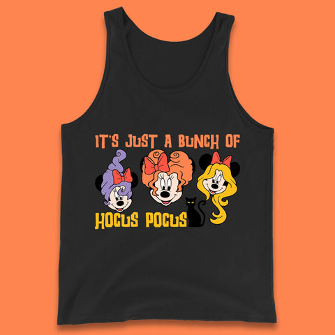 It's Just A Bunch Of Hocus Pocus Halloween Witches Minnie Mouse & Friends Disney Trip Tank Top