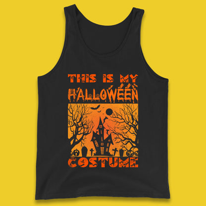 This Is My Halloween Costume Horror Scary Haunted House Spooky Season Tank Top