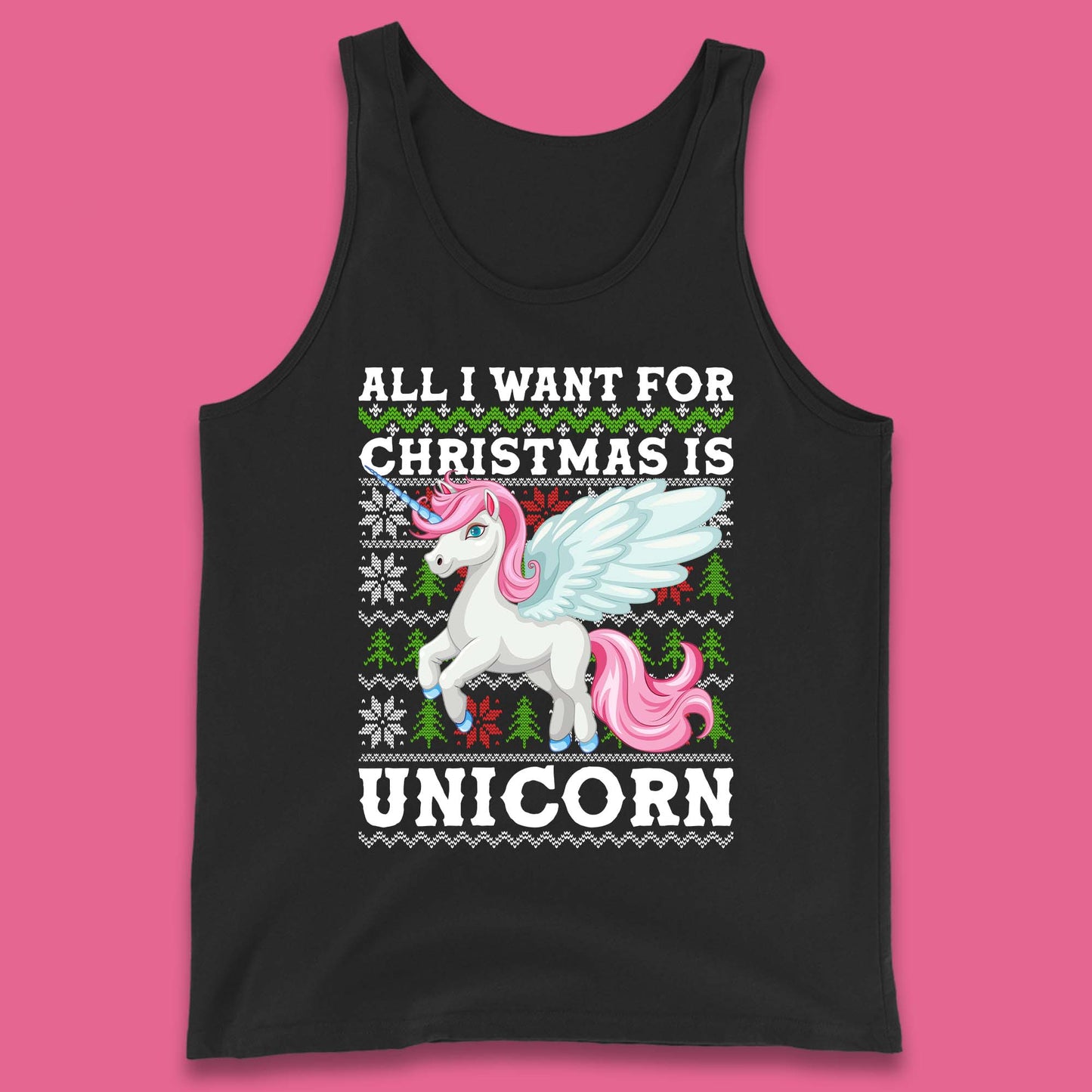 Want Unicorn For Christmas Tank Top