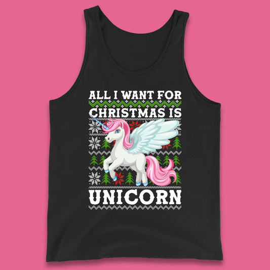Want Unicorn For Christmas Tank Top