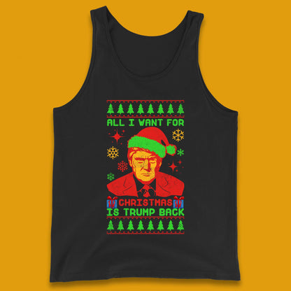 Trump Back Christmas Tank Top