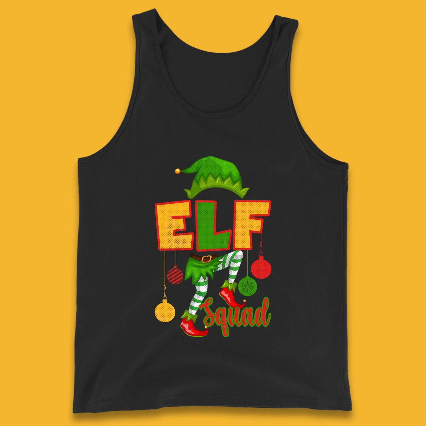 elf squad christmas tank top
