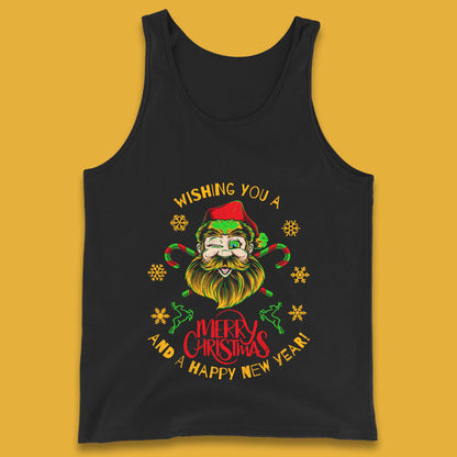winking santa tank top