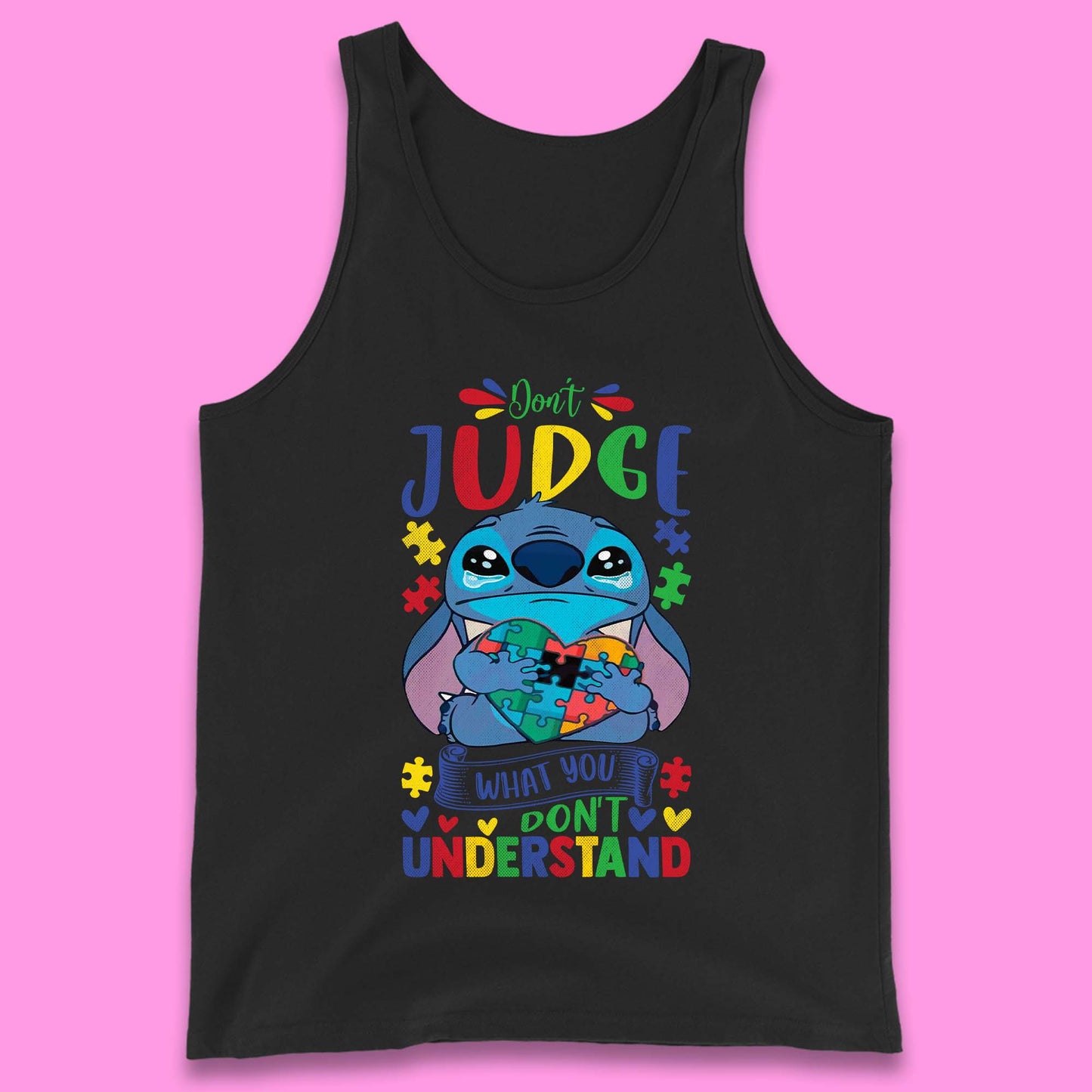 Autism Disney Stitch Tank Top