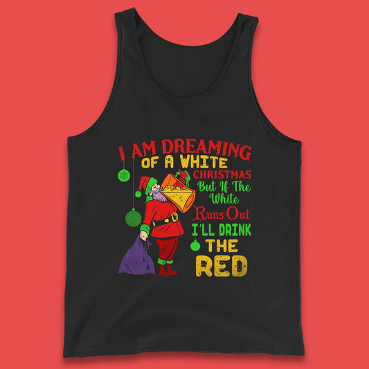 santa claus drinking tank top