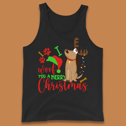 I Woof You A Merry Christmas Tank Top