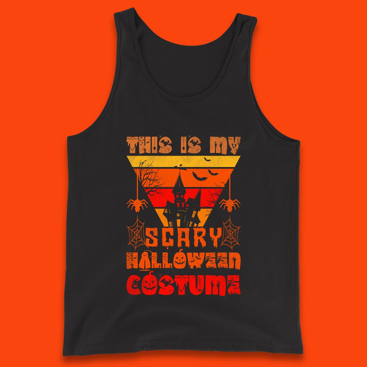 This Is My Scary Halloween Costume Spooky Haunted House Creepy Halloween Tank Top