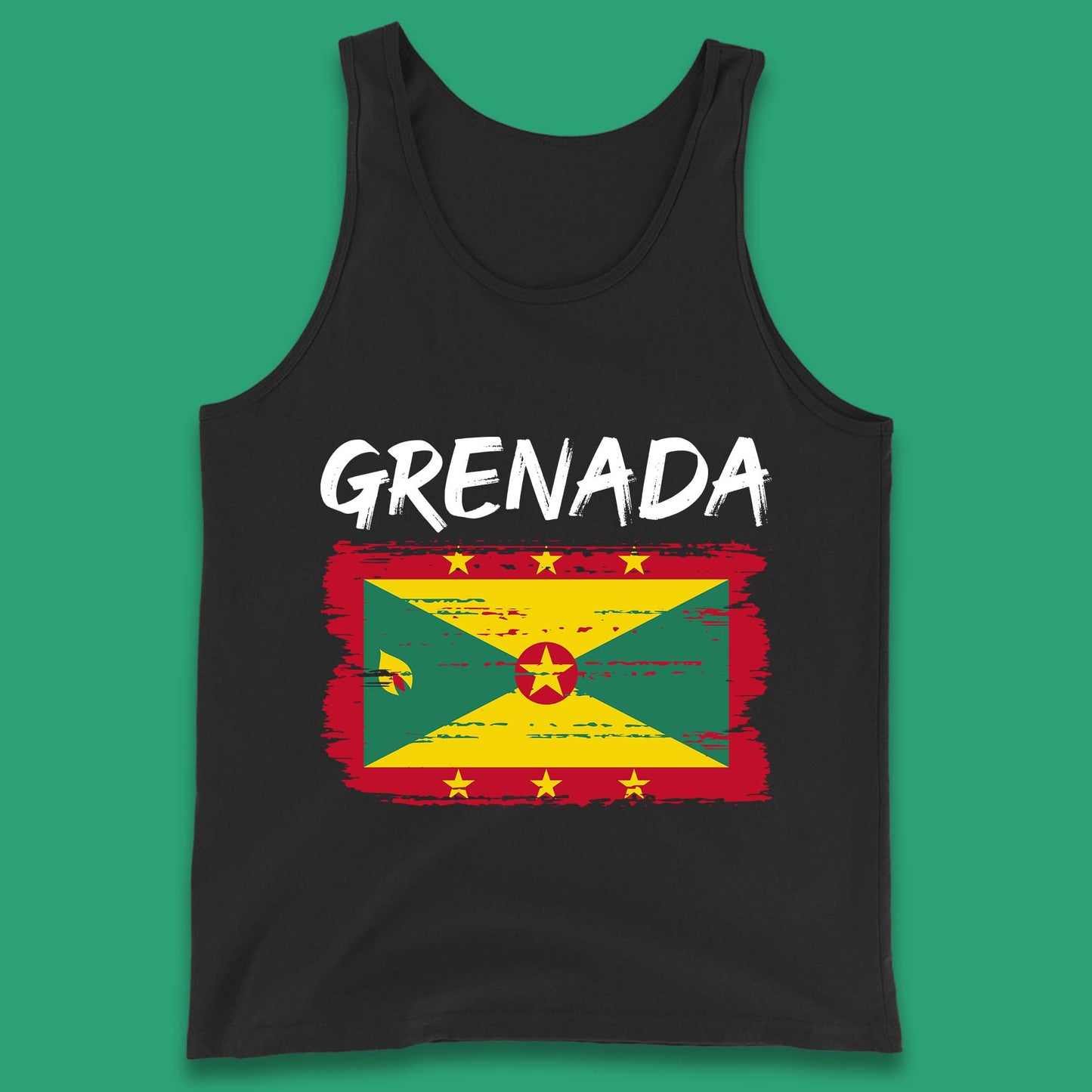 Grenada Flag Distressed Grenadian Heritage Country In The Caribbean Tank Top