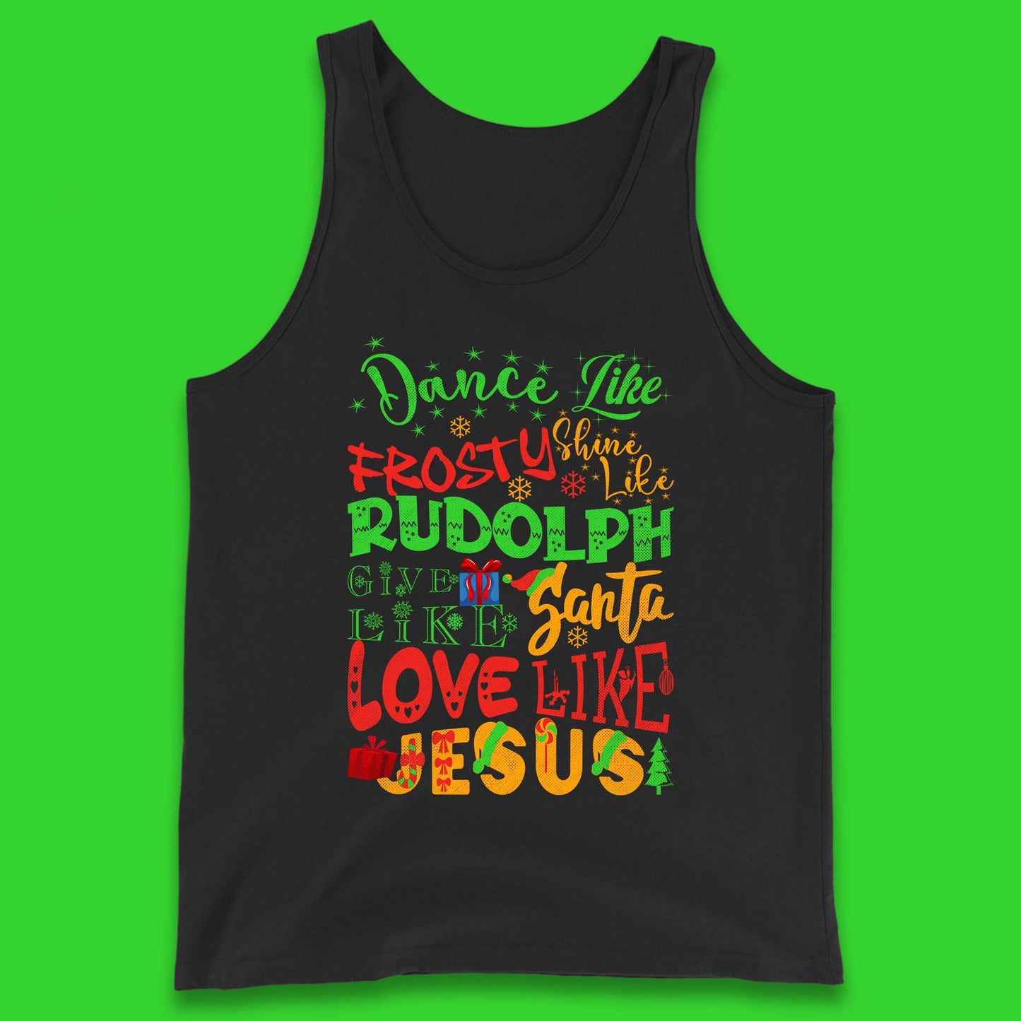 Dance Like Frosty Christmas Tank Top