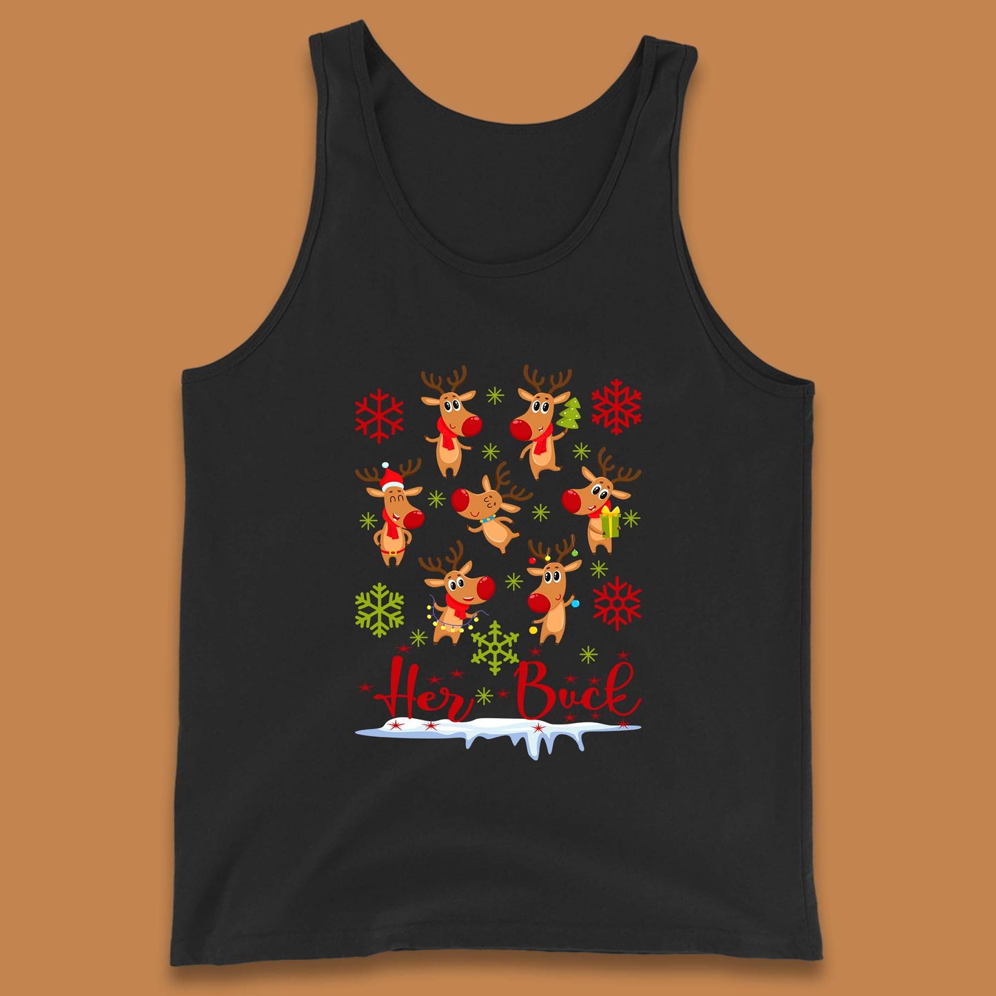 rudolph reindeers tank top