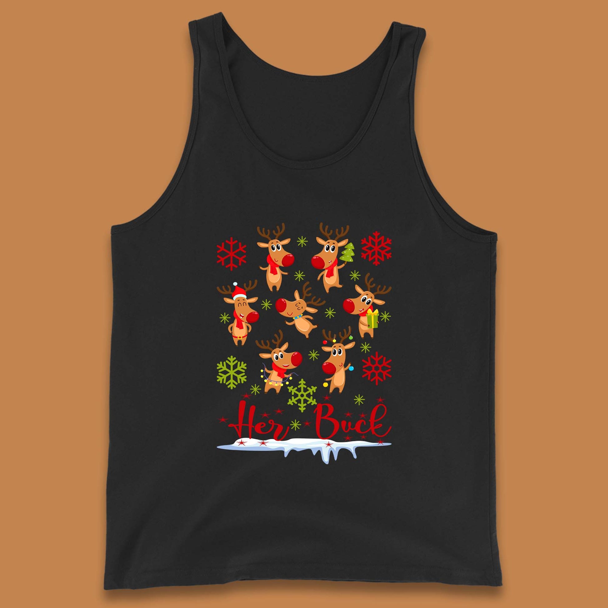 rudolph reindeers tank top