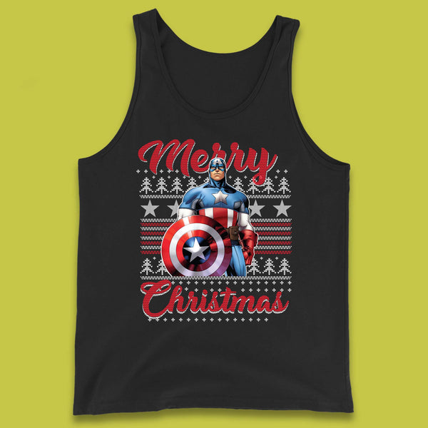 Captain America Christmas Tank Top