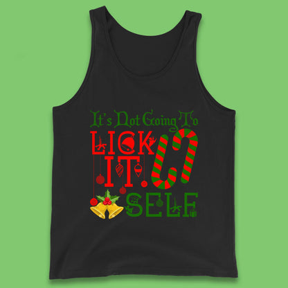 funny christmas candy cane tank top