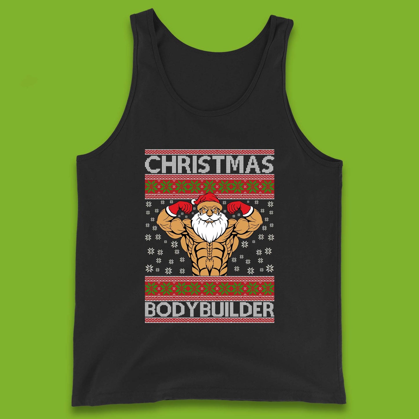 Ugly Christmas Bodybuilder Tank Top