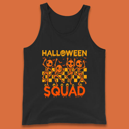 Halloween Squad Dancing Skeletons Squad Goals Dancing Halloween Skull Tank Top