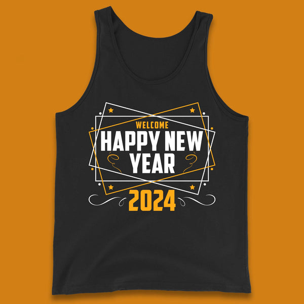 Welcome Happy New Year 2024 Tank Top