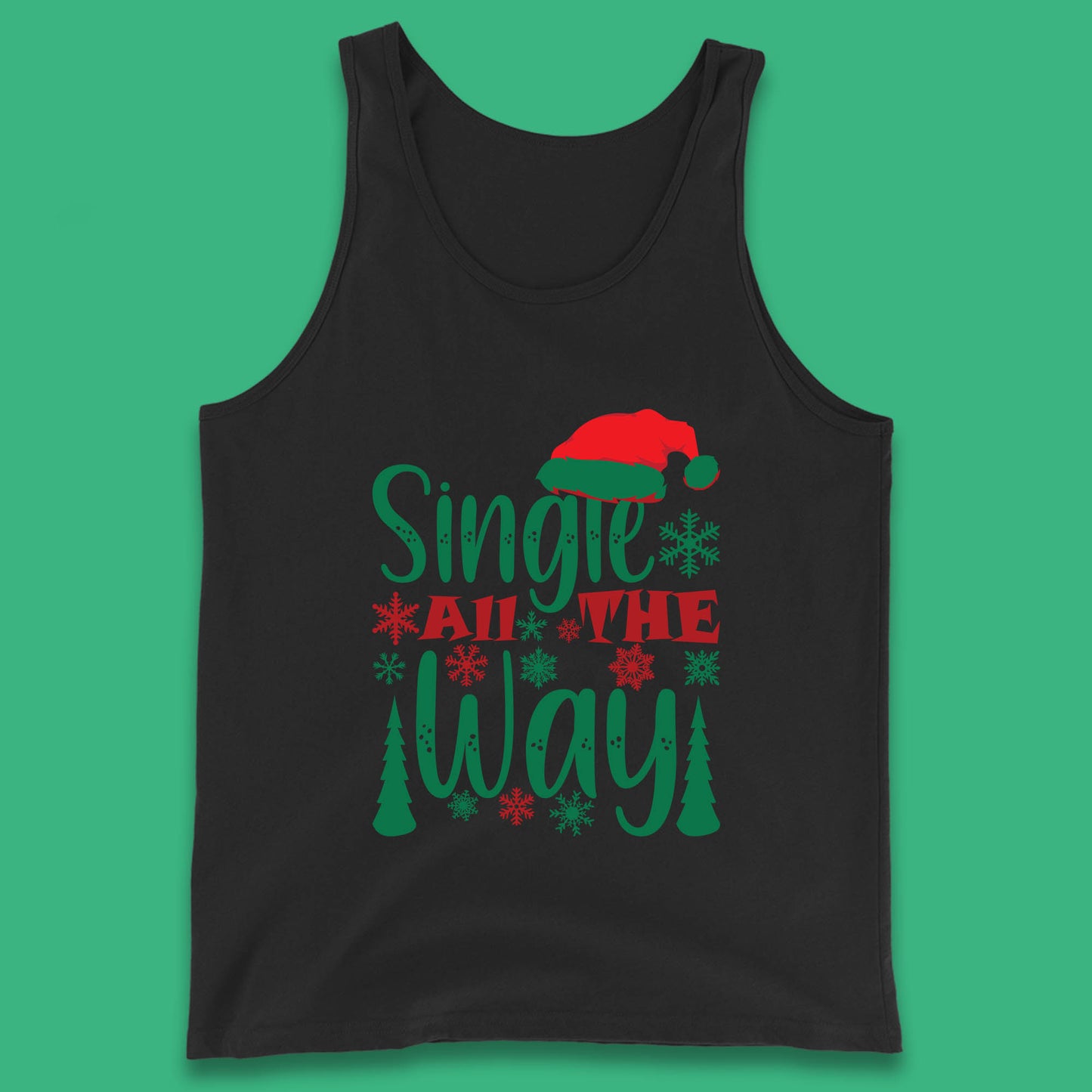 single all the way christmas tank top