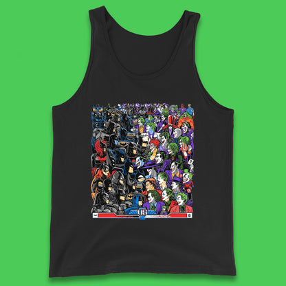 Bats VS Clowns DC Comics Batmans VS Joker Clowns Fighting Spoof Supervillain Comic Book Character Tank Top