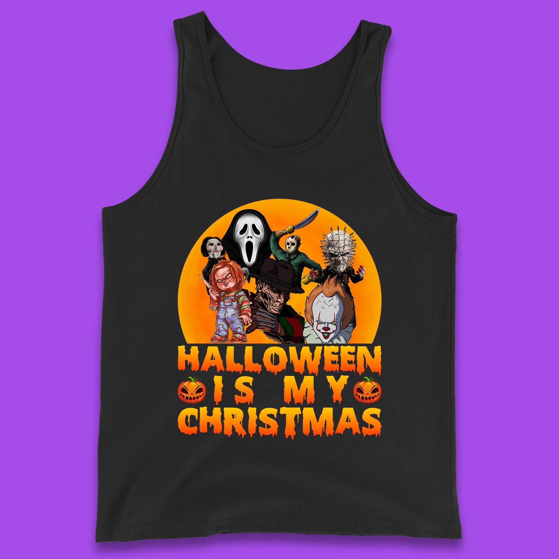 iconic horror movie characters tank top