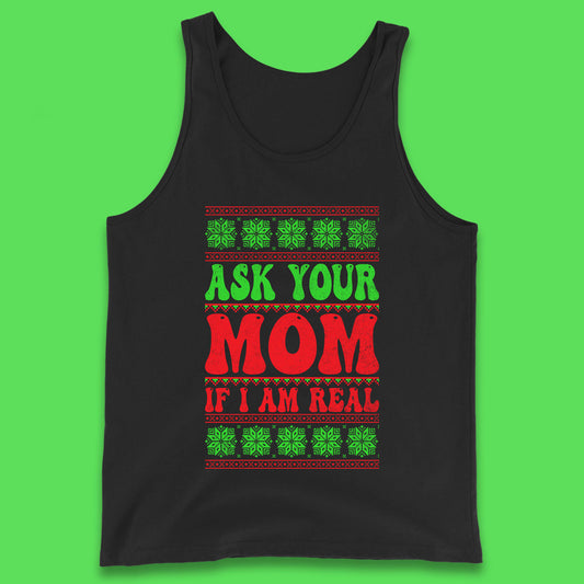 christmas santa festive tank top