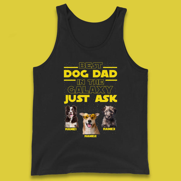 Personalised Best Dog Dad Tank Top