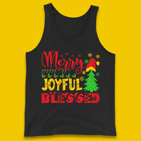 Merry Joyful Blessed Christmas Tank Top