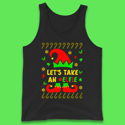Let's Take An Elfie Christmas Tank Top