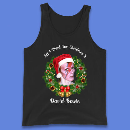 David Bowie Christmas Tank Top