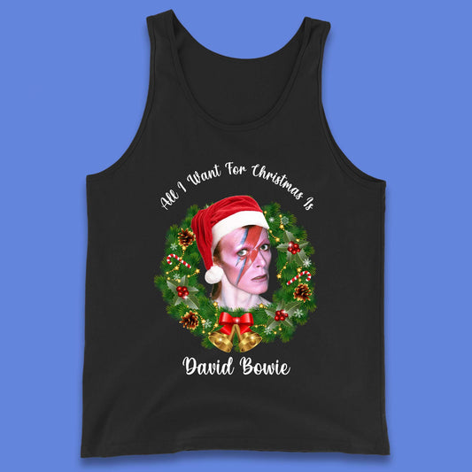David Bowie Christmas Tank Top