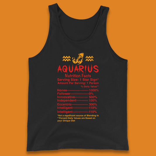 Aquarius Nutrition Facts Tank Top
